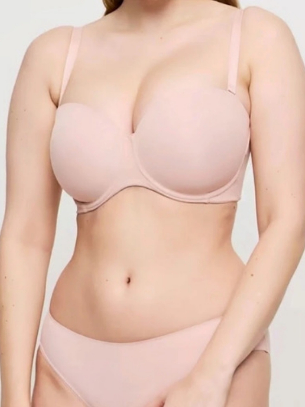 New Prima Donna Figuras Bra Womens 36DDD Powder Rose Strap or Strapless Padded